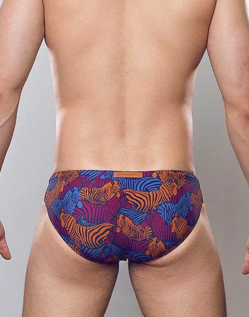 V20 Print Swim Brief-Stallion Navy^2EROS Shop